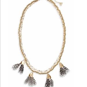 Anthropologie Serefina dancing feathers necklace